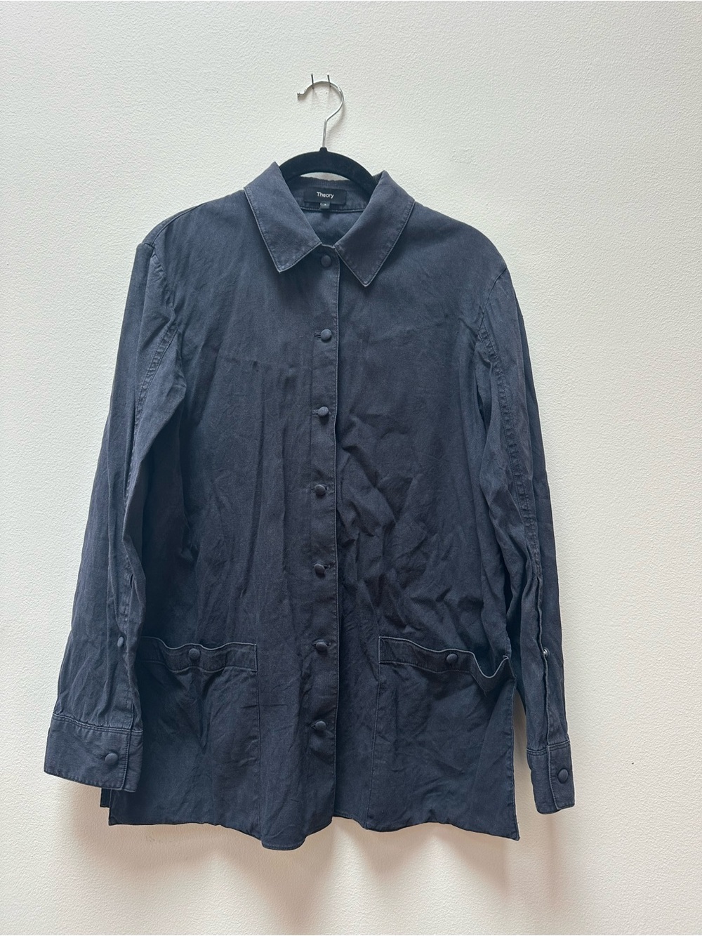 Theory Button-Front Utility Jacket